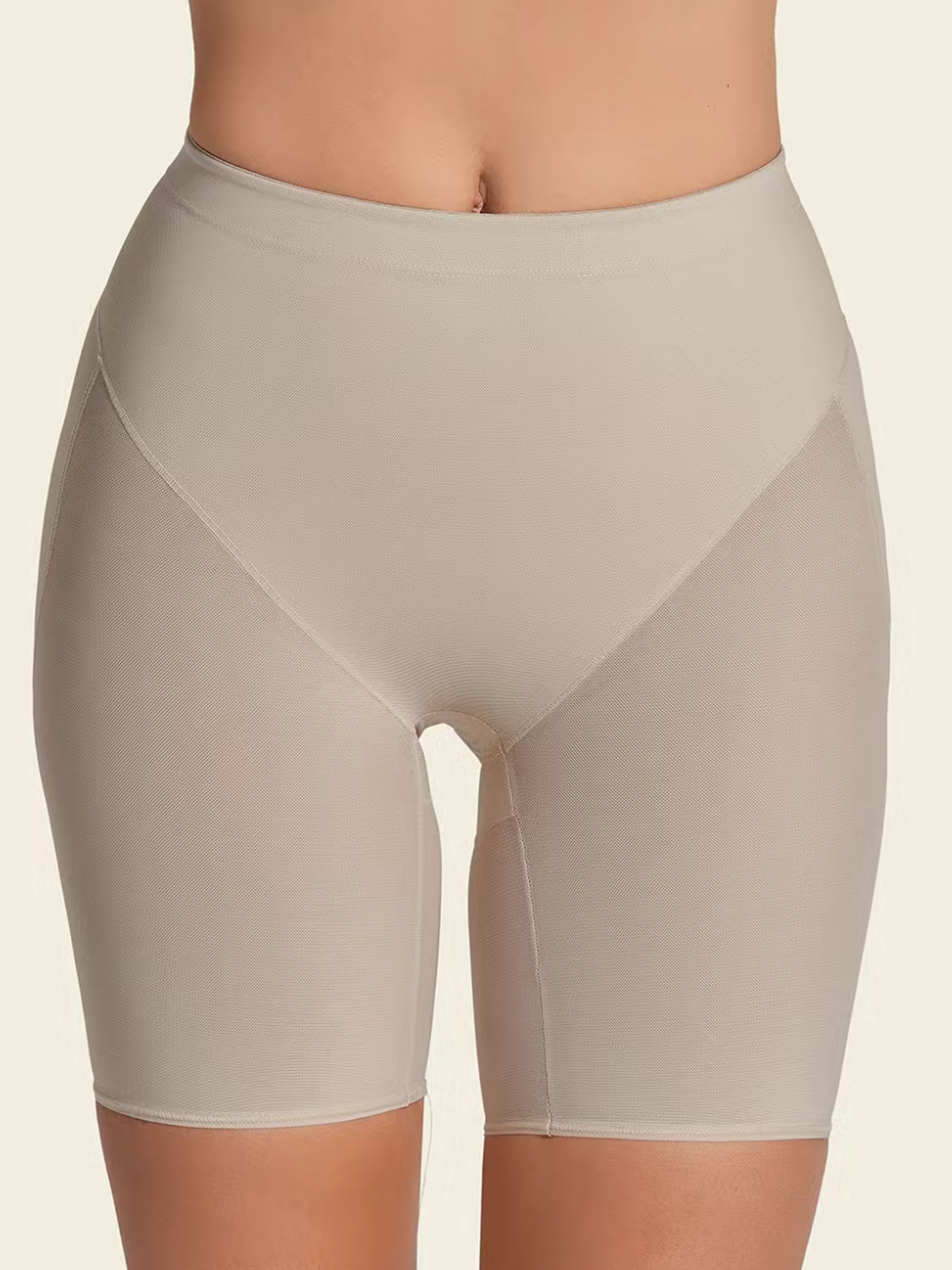 Tight Fitting Breathable Mesh Shaping Shorts