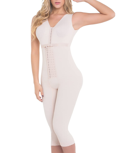 Tummy Tuck Hook & Eye Closure Support Hip Lift Long Shapewear