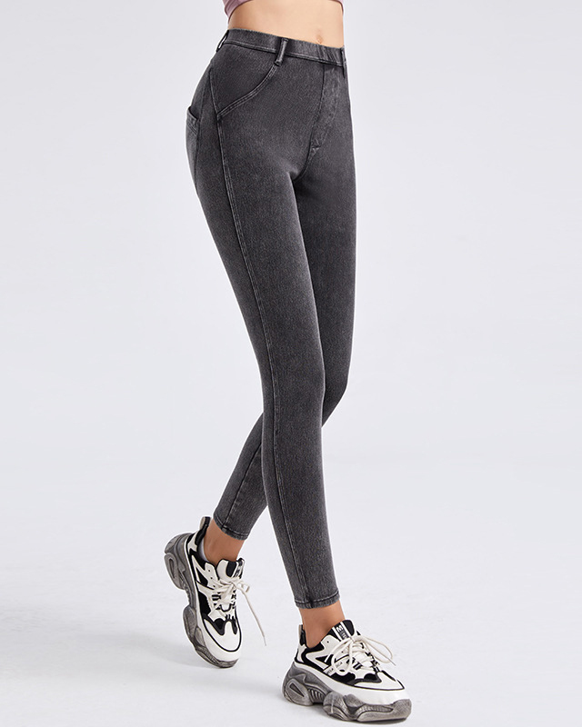 High Waist Skiny Yoga Demin Leggings