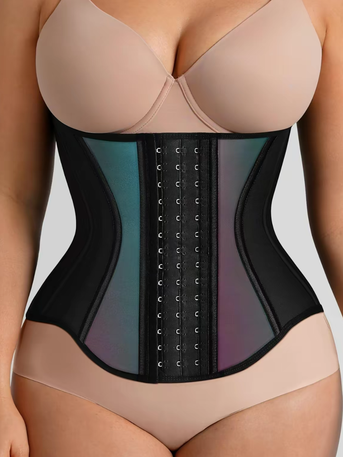 Women's Reflective Fabric Adjustable Hook And Loop Abdominal Shaping Belt