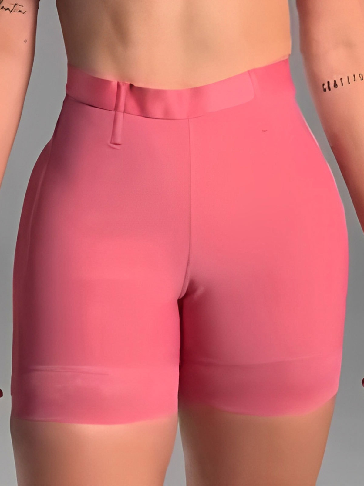 High Waist Lace Trim Butt Sculpting Short