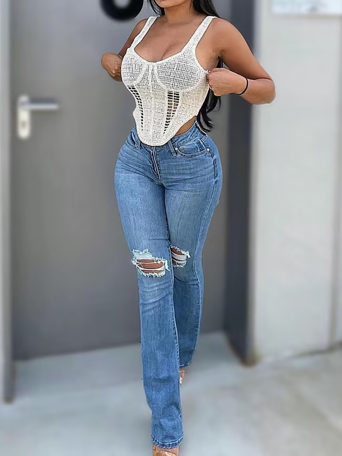 Skinny Ripped Jeans That Lift Your Butt