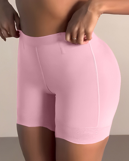 High Waist Lace Trim Butt Sculpting Short