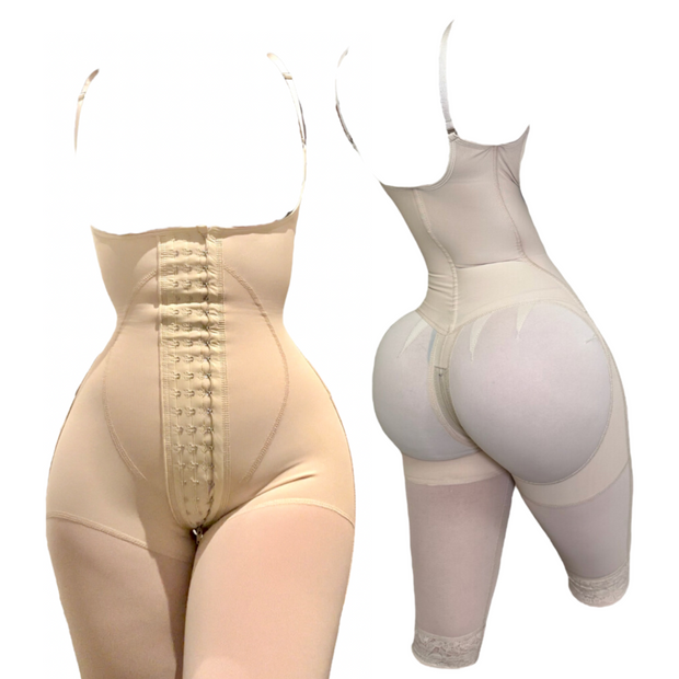 Tummy Control Adjustable Body Shaper With Hook-Eye