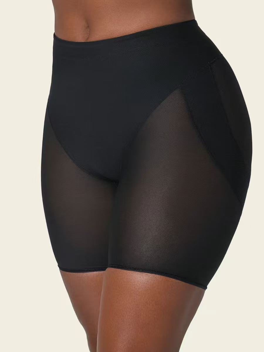 Tight Fitting Breathable Mesh Shaping Shorts