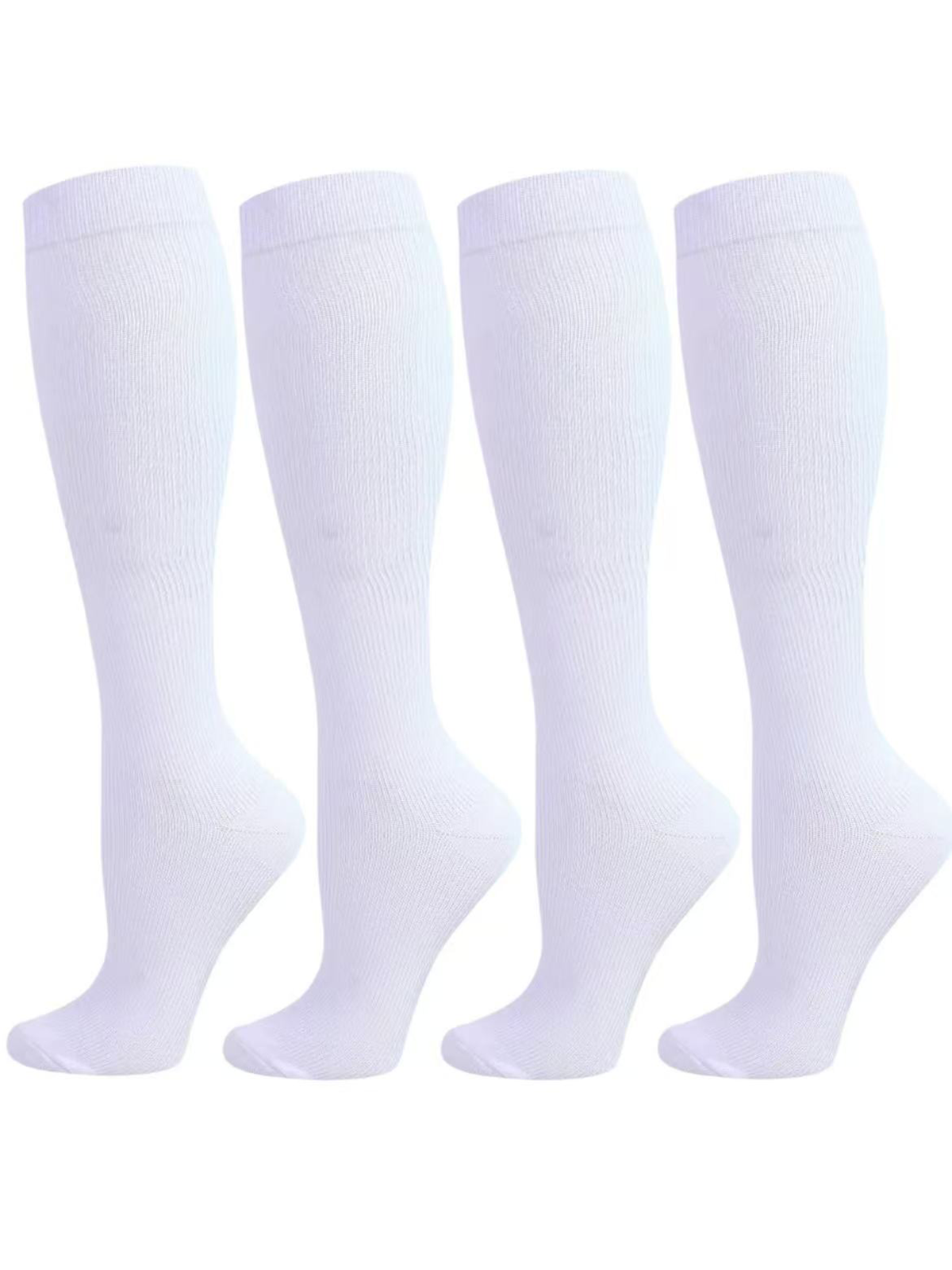 Four-Pack Women's Five-Toe Compression Socks