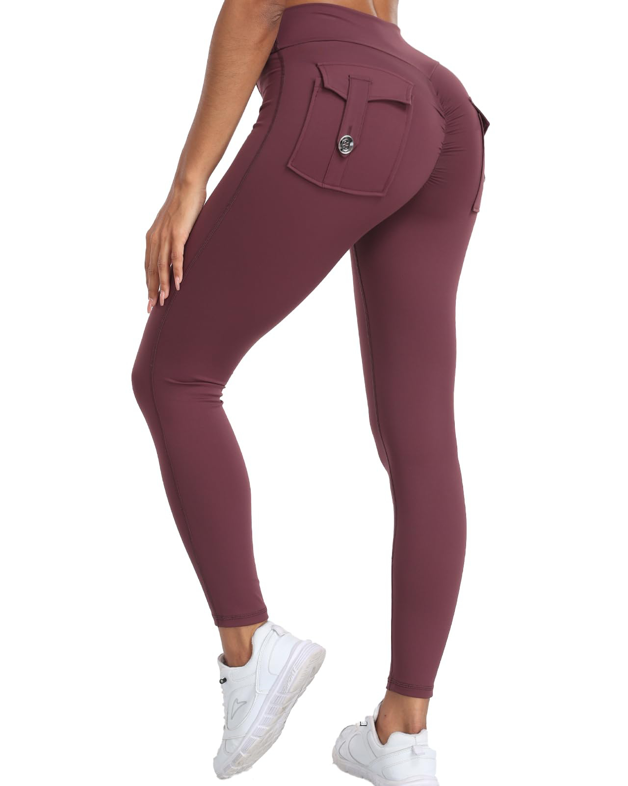 Butt Lifting Cargo Leggings With Pockets