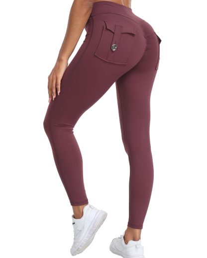 Butt Lifting Cargo Leggings With Pockets