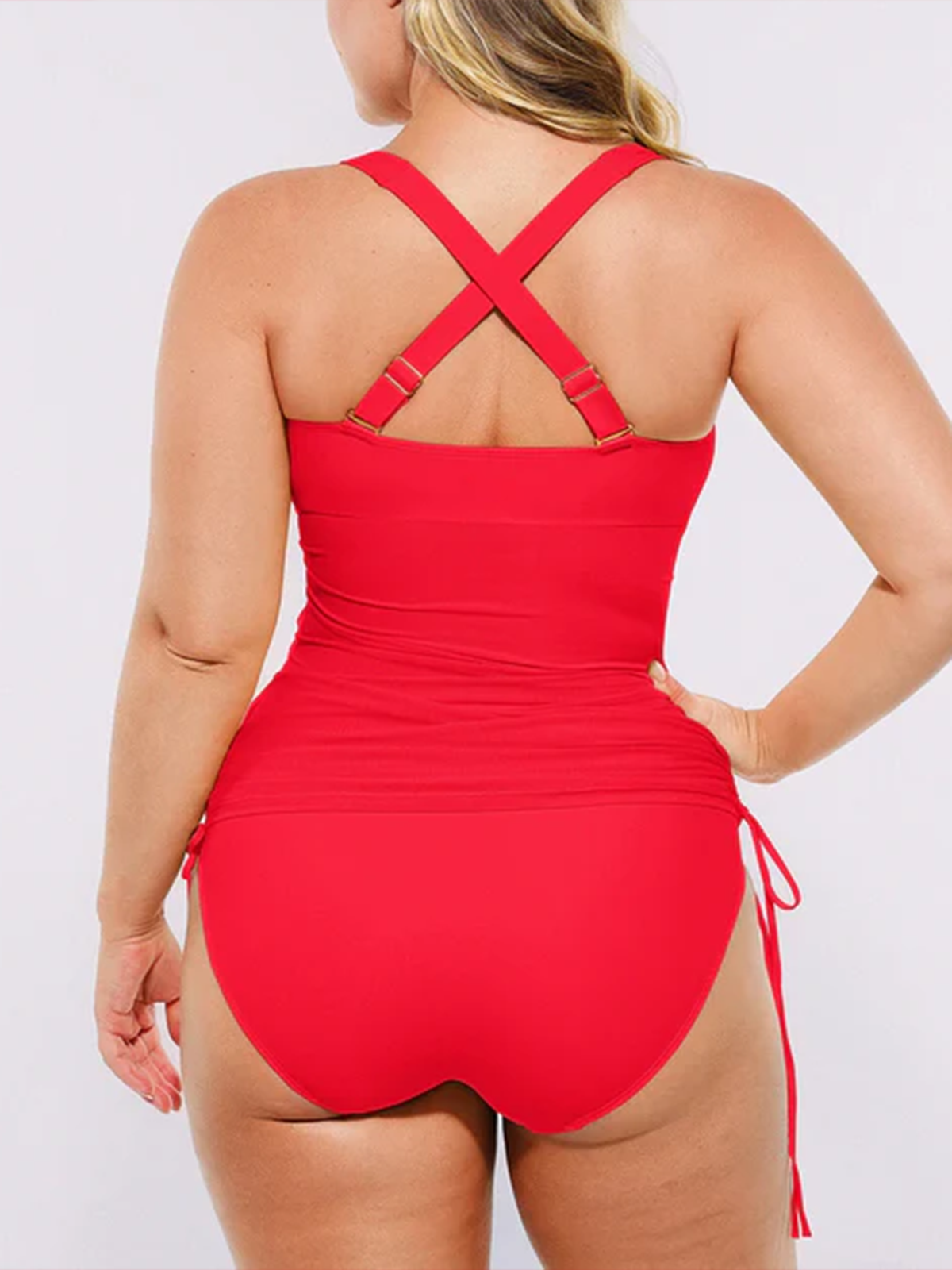 All In One Mesh Wrap Shaping Swimsuit