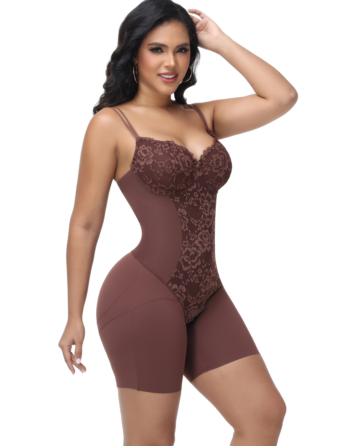 V Neck Halter Neck Sleeveless Bodysuit
