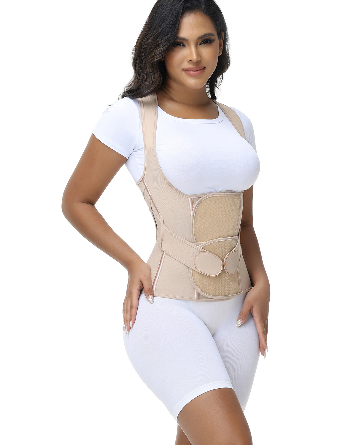Open Chest Double Layer Abdominal Control Waist Belt