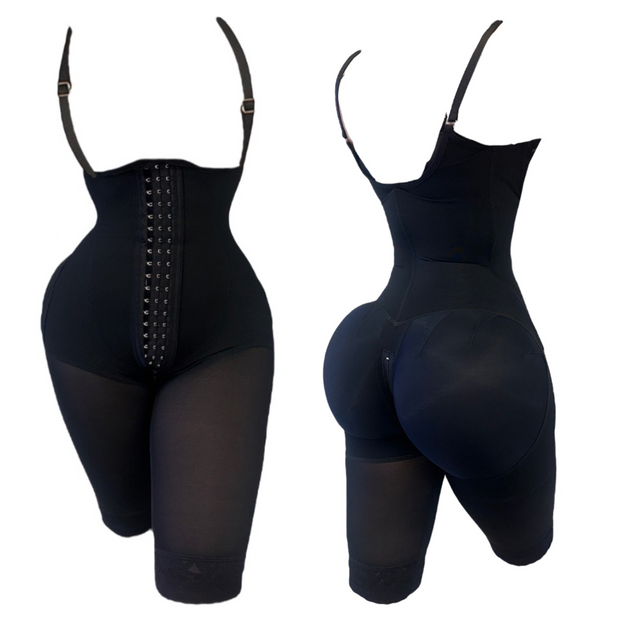 Tummy Control Adjustable Body Shaper With Hook-Eye