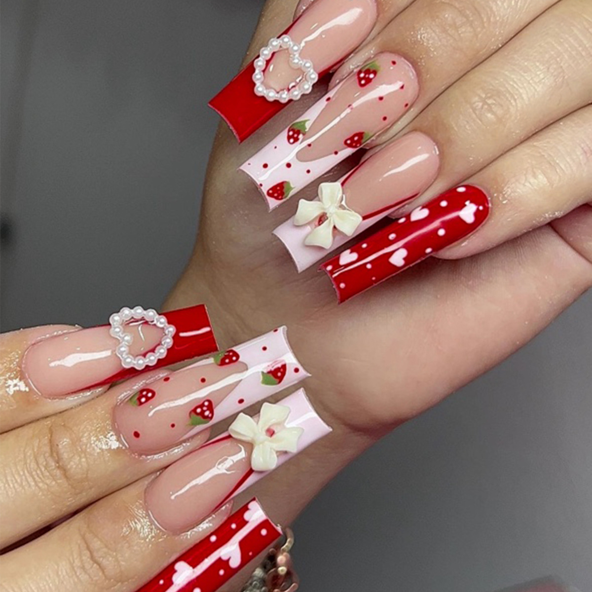 Christmas Painting French Nail Patches
