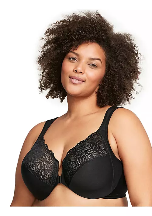 Full Figure Plus Size WonderWire Front-Closure Bra