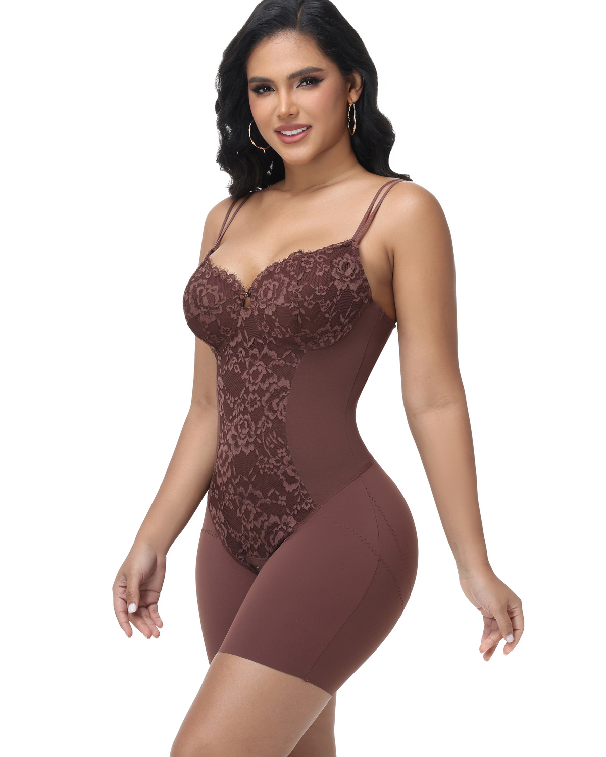 V Neck Halter Neck Sleeveless Bodysuit