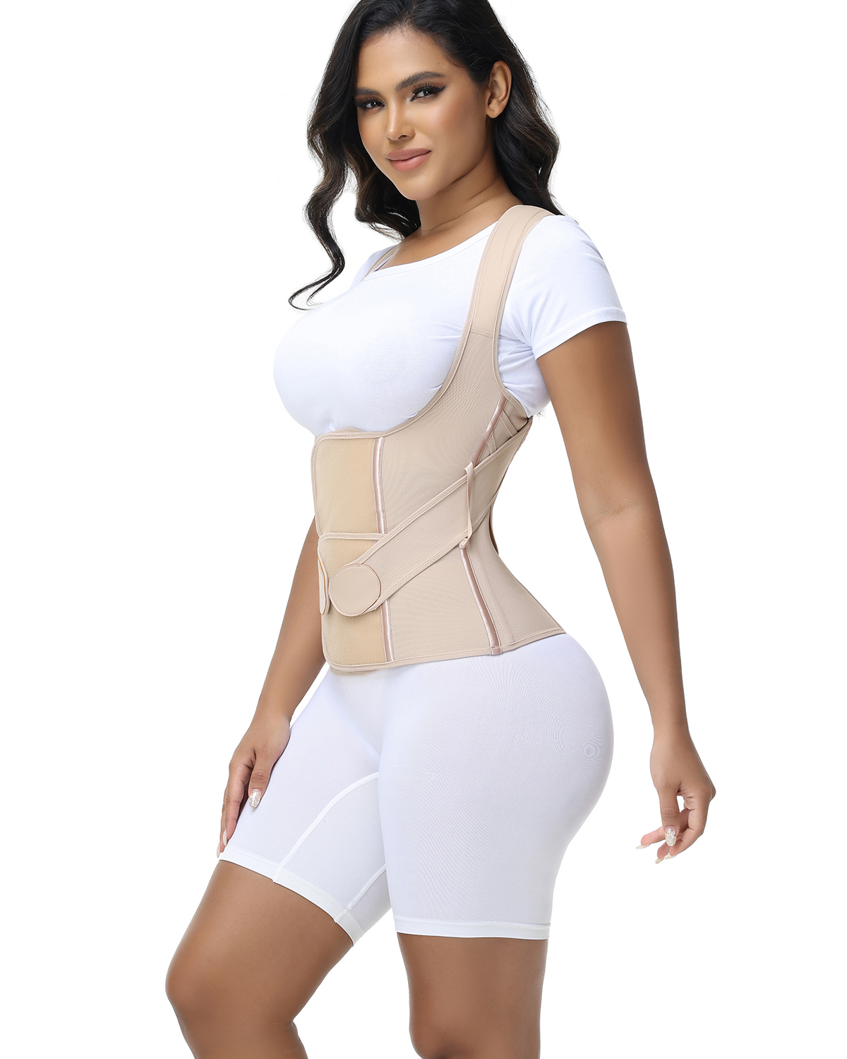 Open Chest Double Layer Abdominal Control Waist Belt