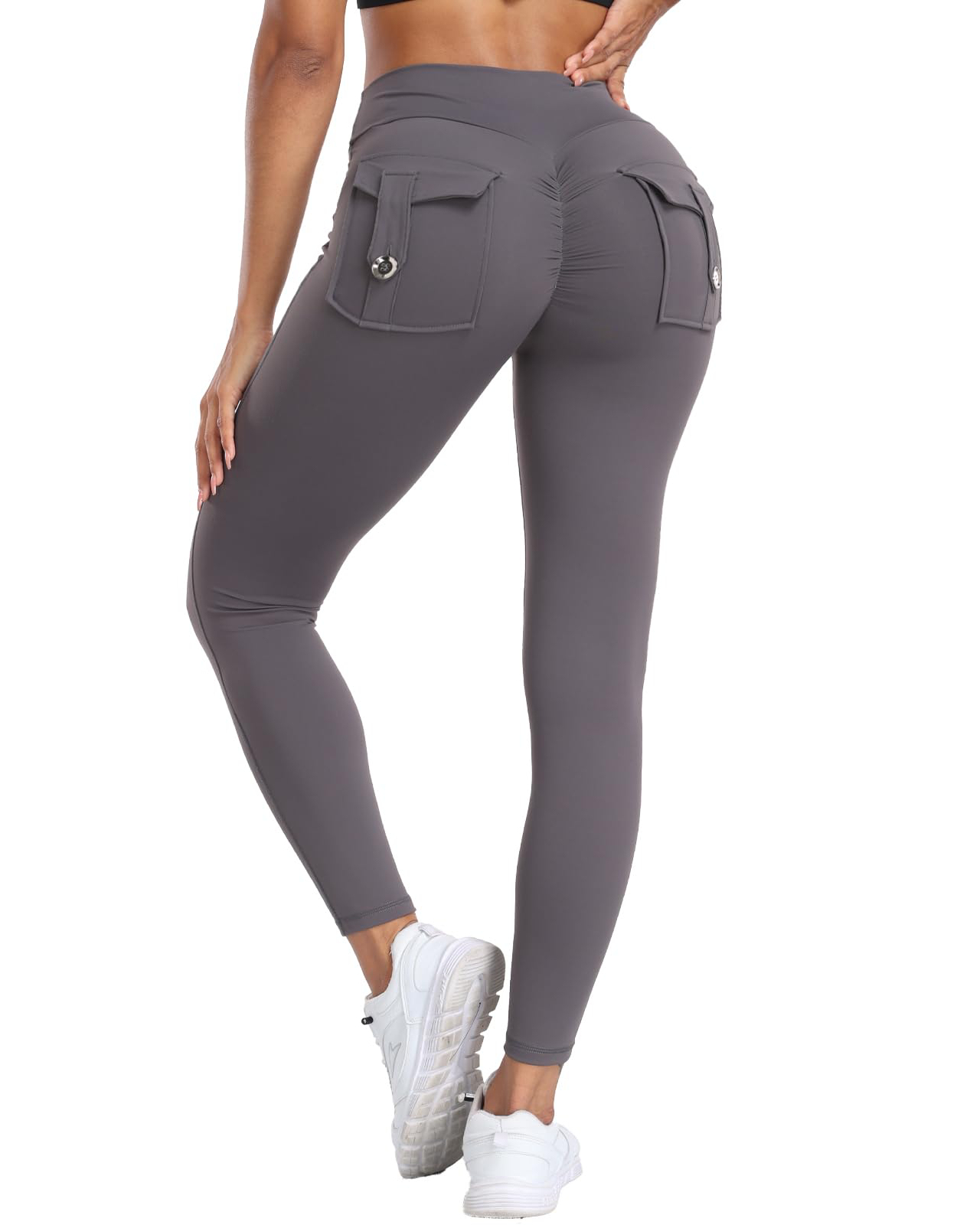 Butt Lifting Cargo Leggings With Pockets