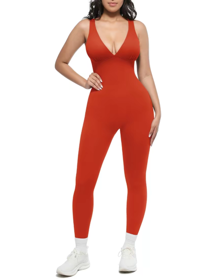 Deep V Breathable Chest Support High Waist Tummy Control Body Shaper