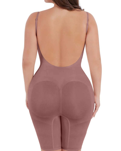 Seamless Backless Mid-Length Full Body Shaper