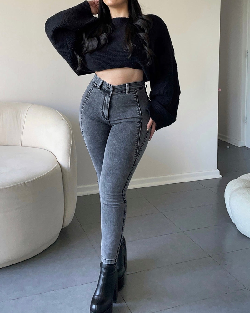 ChicCurve Skinny Hips Enhance Jeans