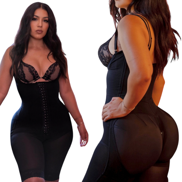 Tummy Control Adjustable Body Shaper With Hook-Eye