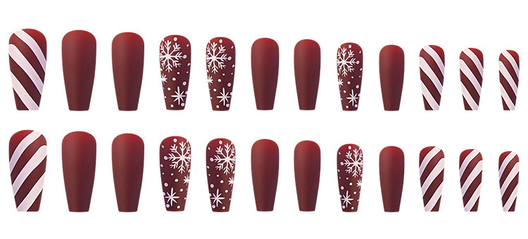 Christmas Simple Plaid Nail Patches