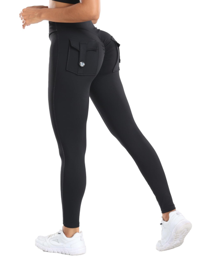Butt Lifting Cargo Leggings With Pockets
