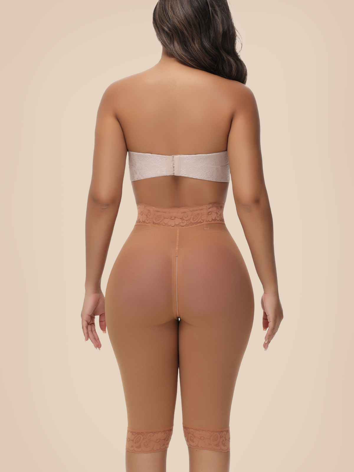 Mid Knee Length Tummy Control Hip Lifting Shaper Shorts