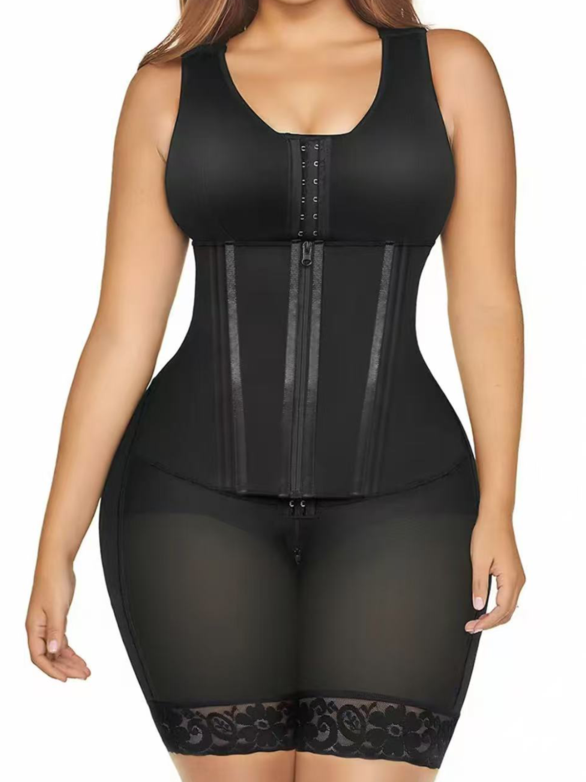 Double Pressure Chest Wrapping Belly Compression Breathable Body Shaper