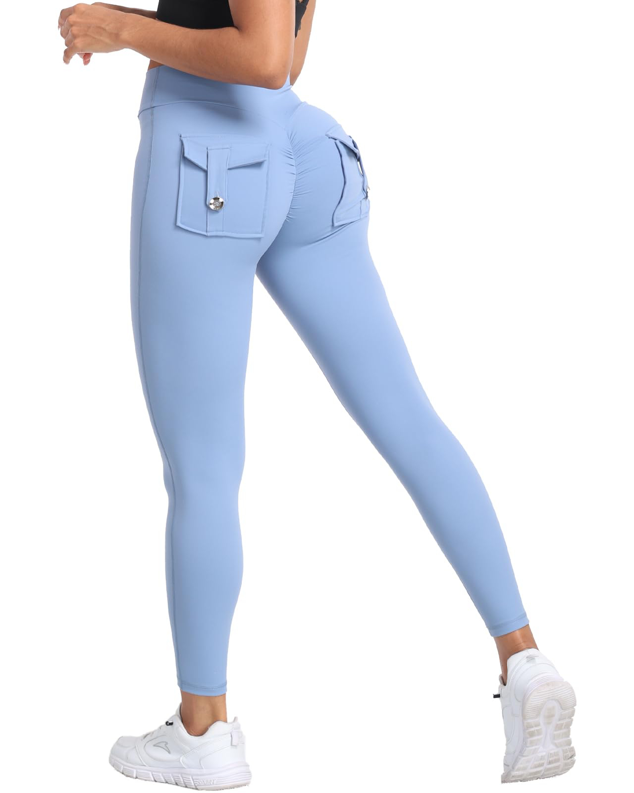 Butt Lifting Cargo Leggings With Pockets