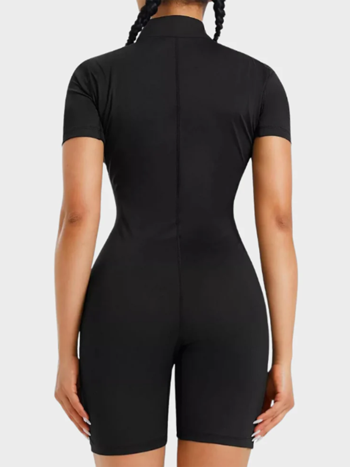 Summer Breathable Sleeveless High Collar Open Chest Body Shaper