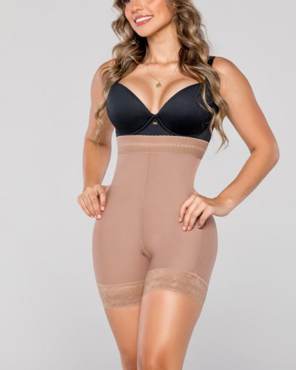 High Waist Butt Lifter Open-Crotch Shorts