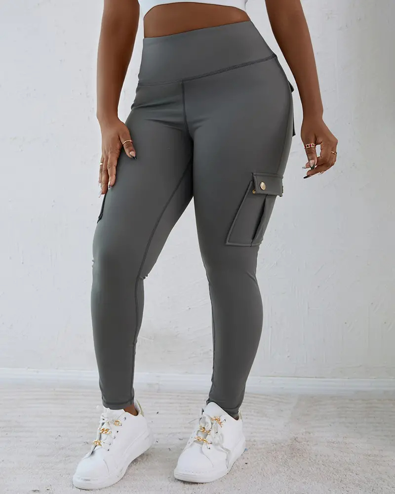 Pocket Design Butt Lifting Active Pants