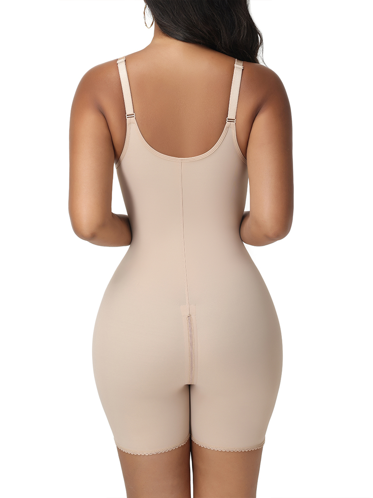 Chest Covering Zipper Bodysuit
