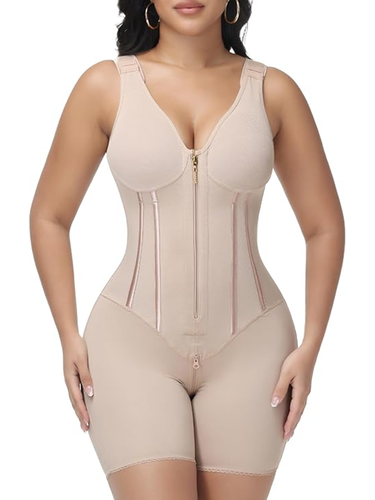 Fajas Colombianas Moldeadoras Stage 3 Tummy Tuck High Compression Garment Full Body Shaper With Bra For Women
