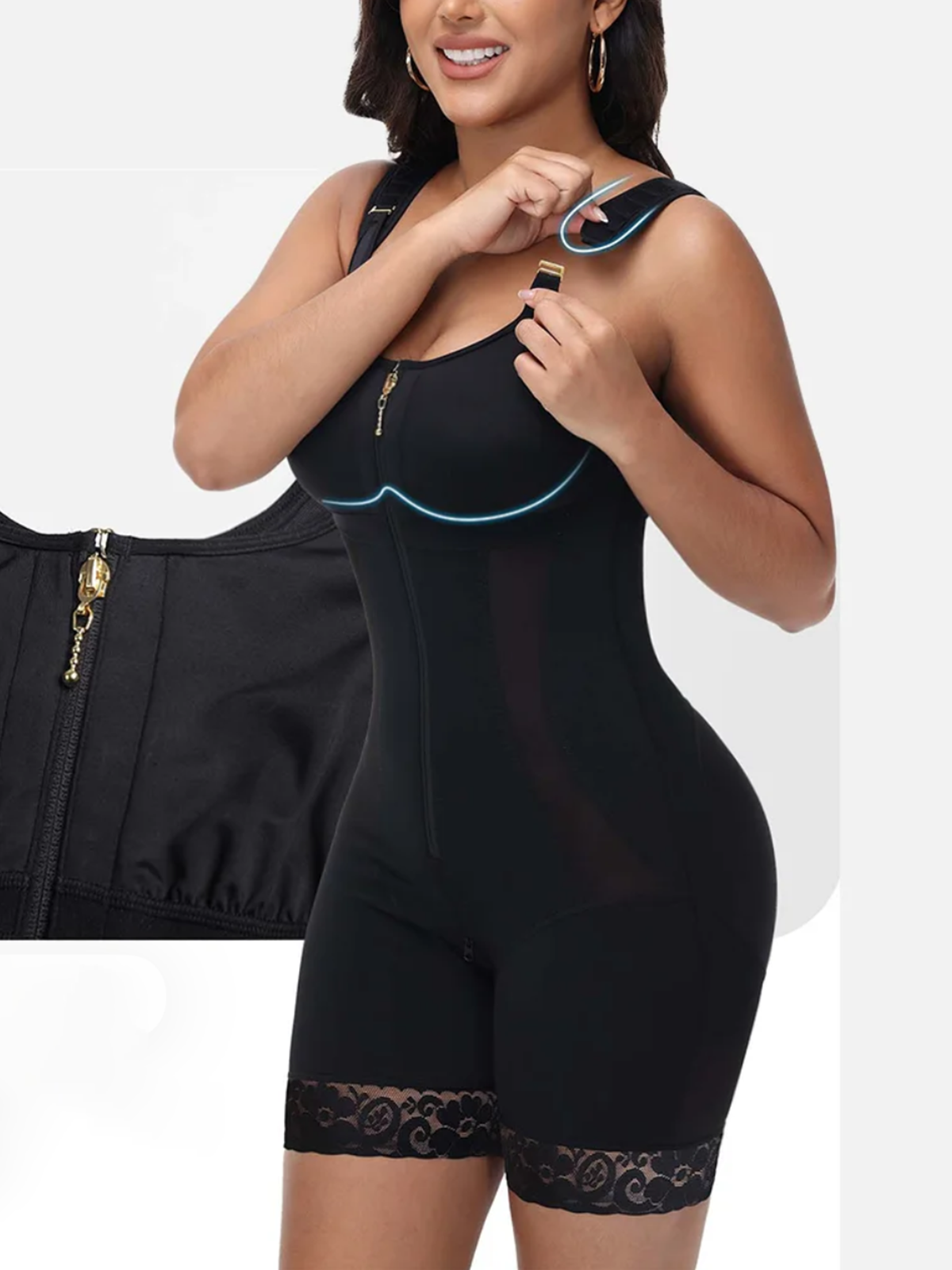 Women's Breathable Adjustable Shoulder Strap Body Shaping Underwear