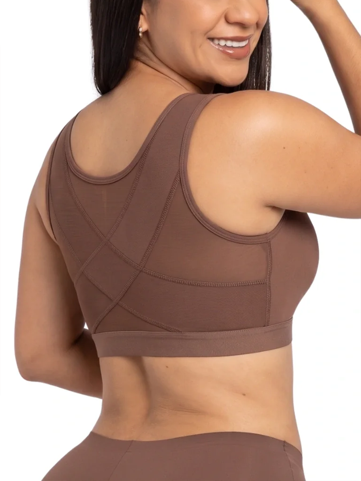 Seamless X Back Posture Support Shapewear Bra