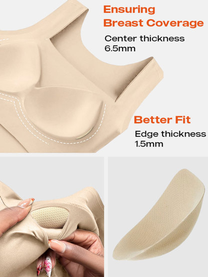 U Neck Shapewear Built-in Bra Tank High Strechy Sleeveless Slim Fit Tops Camisole