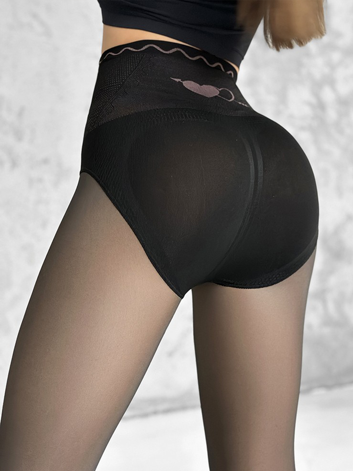 Hip-Lifting Tights With Fleece Lining Thermal Leggings