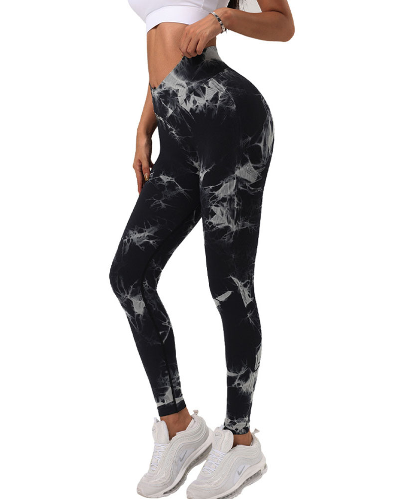 Seamless Tie Dye High Waist Yoga pants