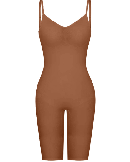 Seamless Backless Mid-Length Full Body Shaper