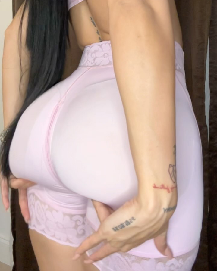High Waist Butt Lift Pink Faja Short