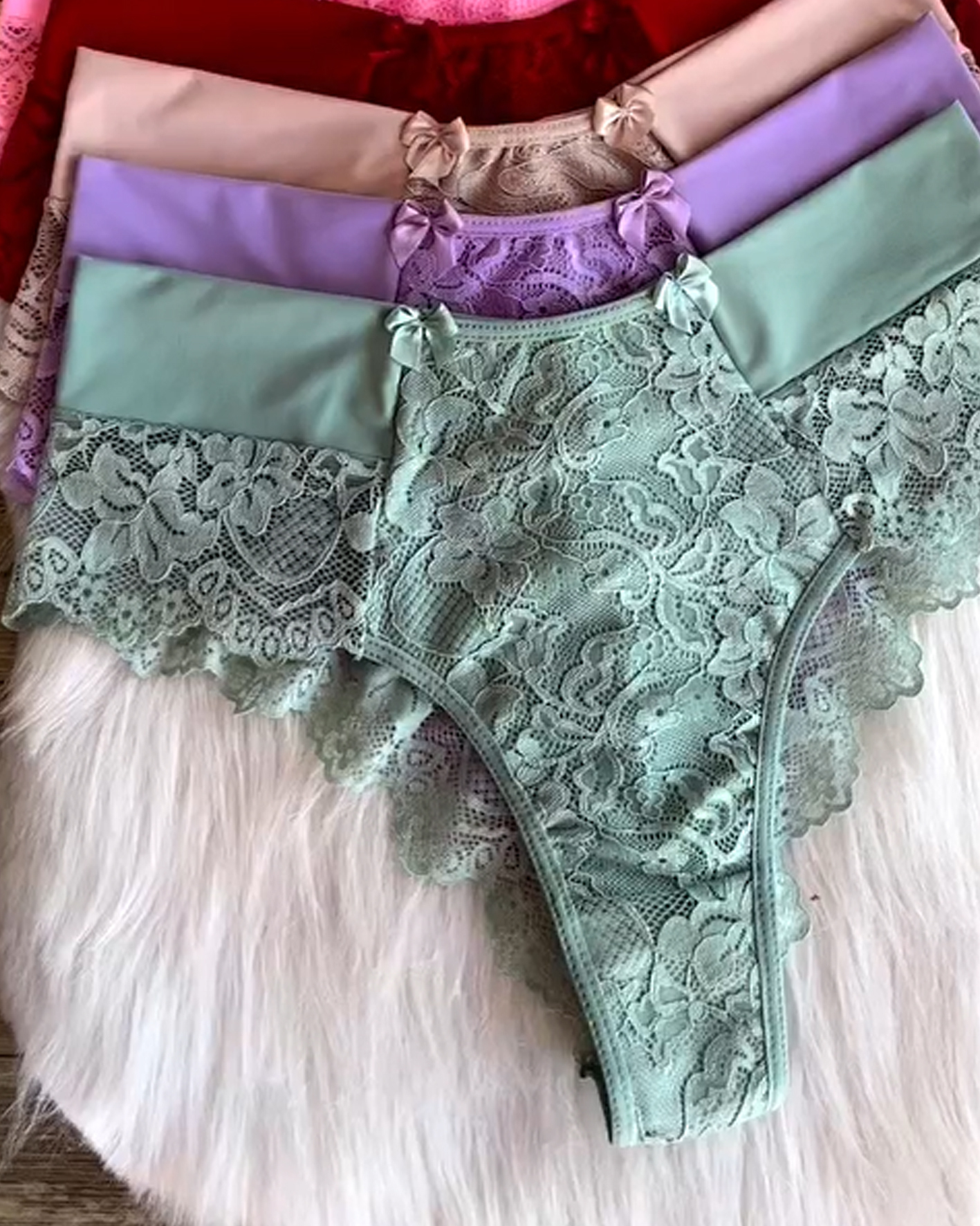 ChicCurve Multi-Colored Yoga Thong Panties