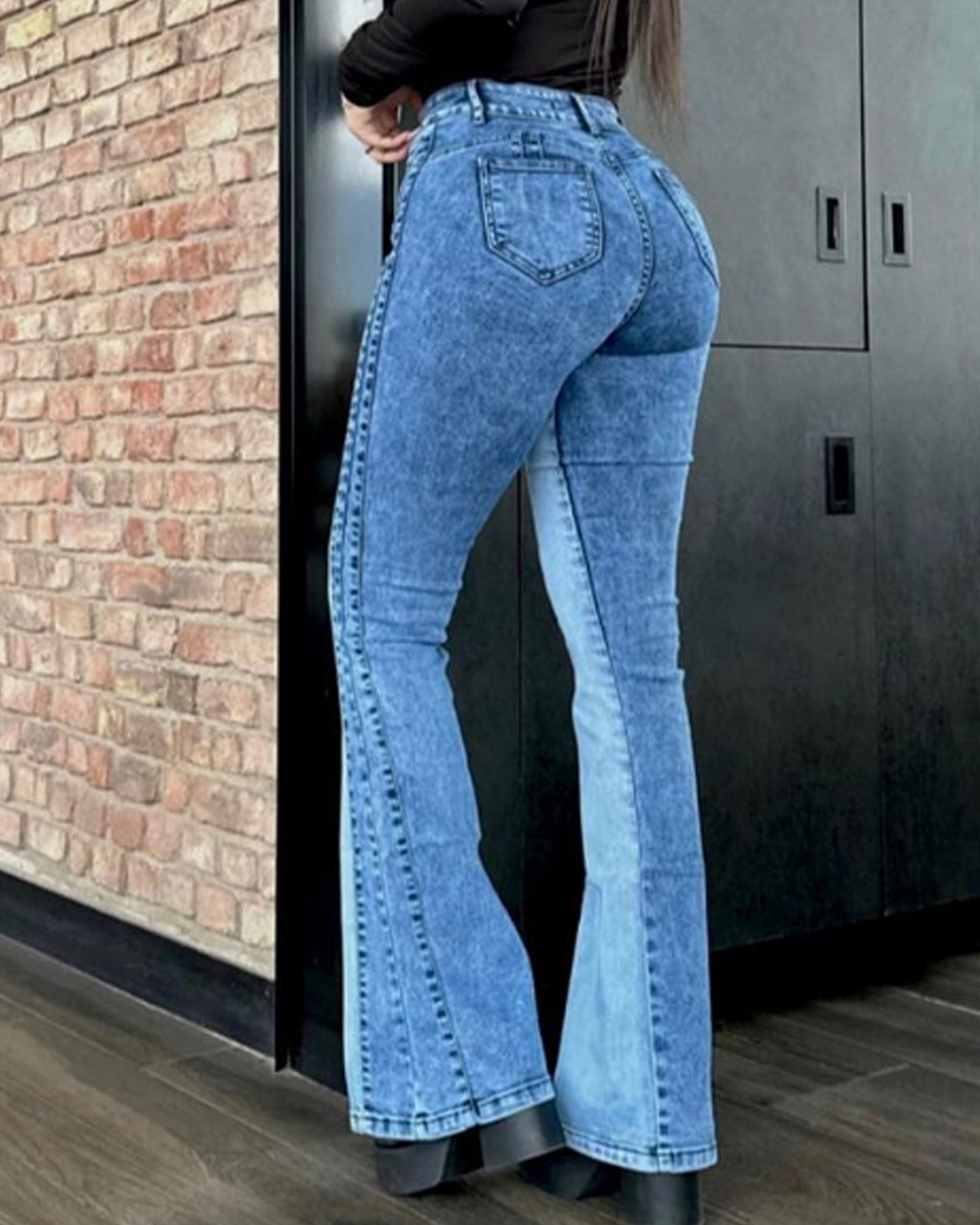 ChicCurve Flared Matching Denim Pants