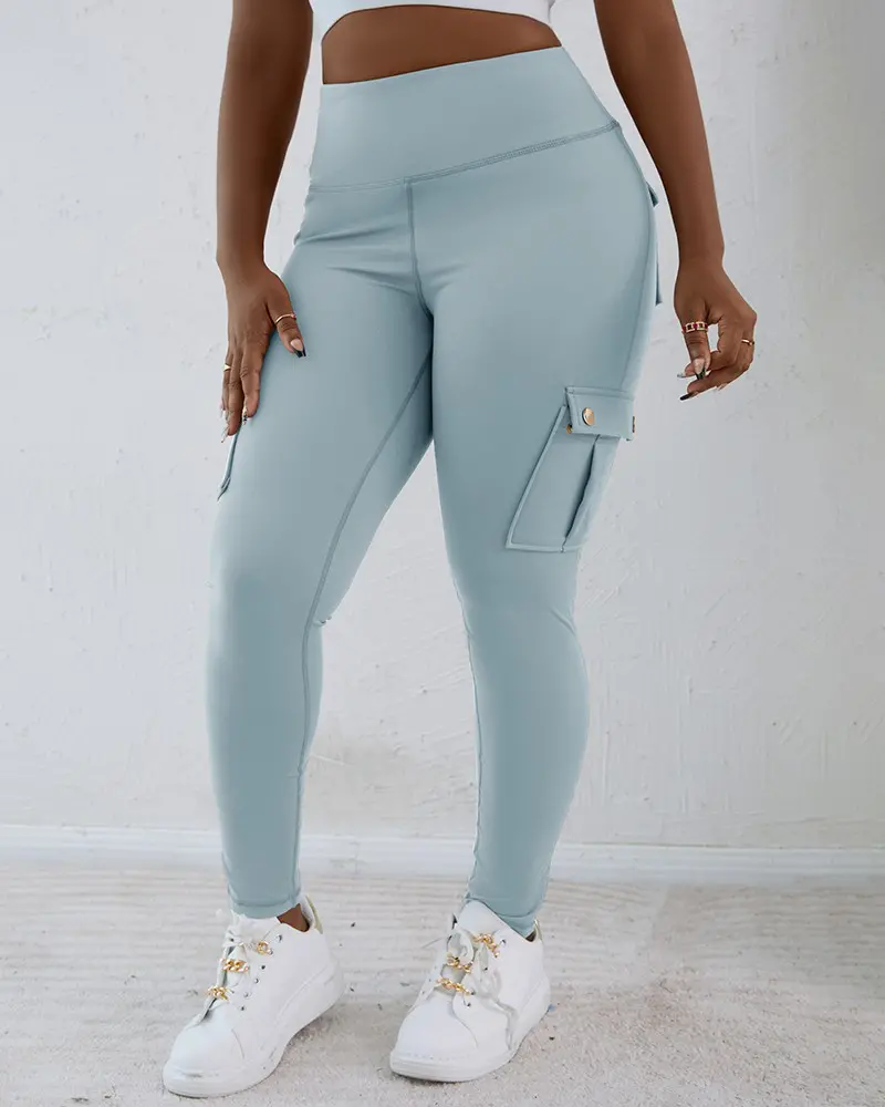 Pocket Design Butt Lifting Active Pants