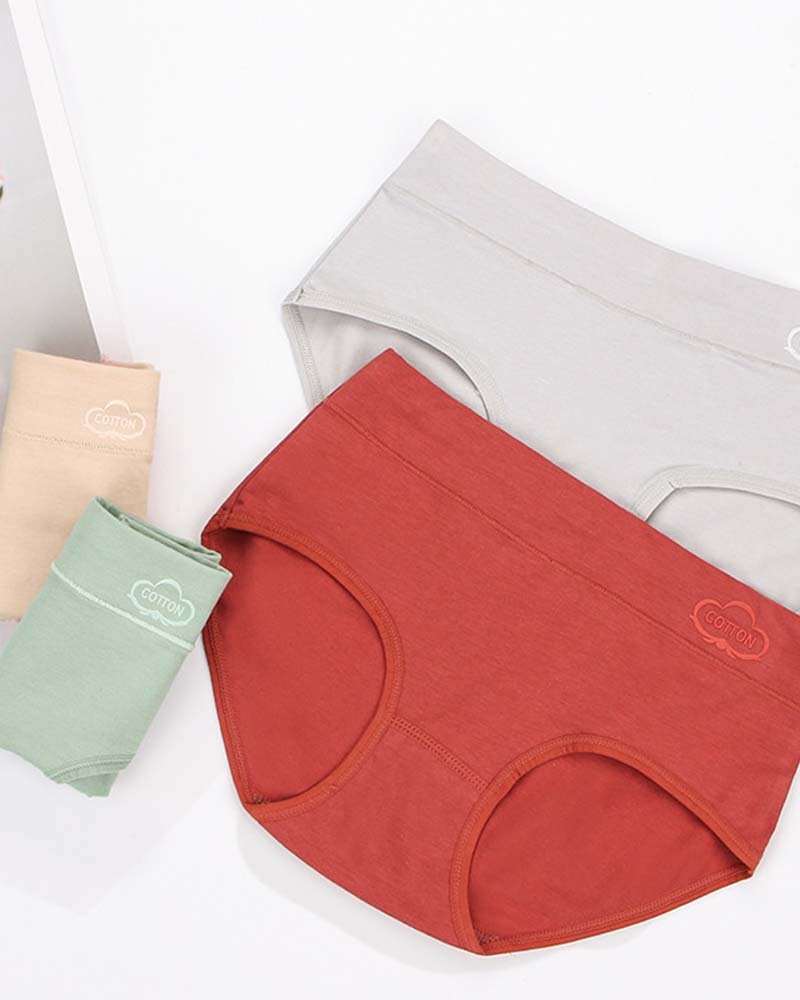 Mid-waist cotton graphene underpants