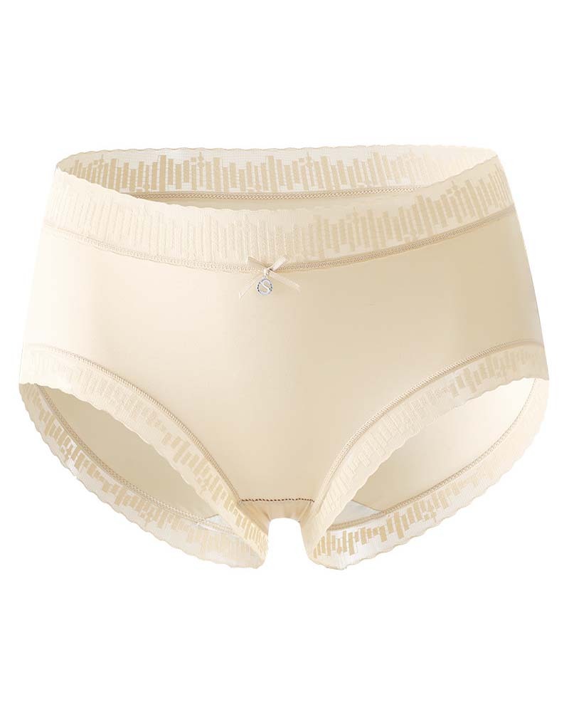 High Waist Lightweight Luxury Mulberry Silk Antibacterial Crotch Panties