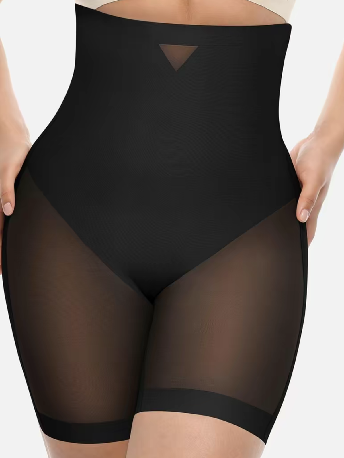 High Waisted Seamless Breathable Tummy Control Shaping Shorts