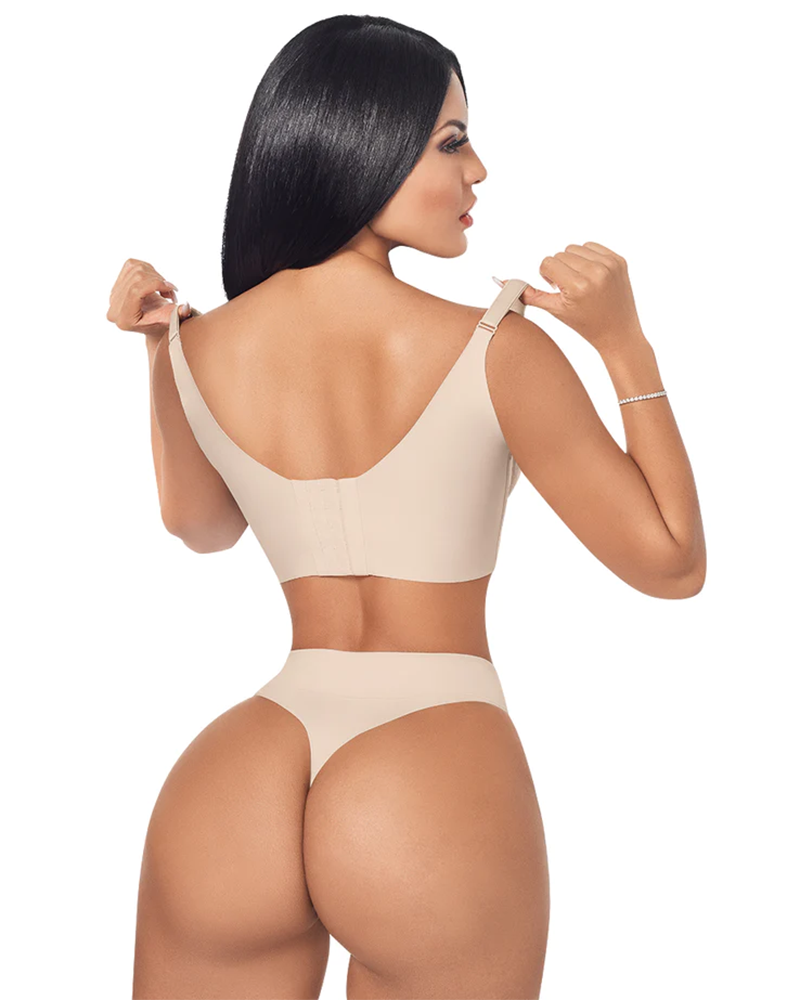 Adjustable Straps Back And Side Control Bra