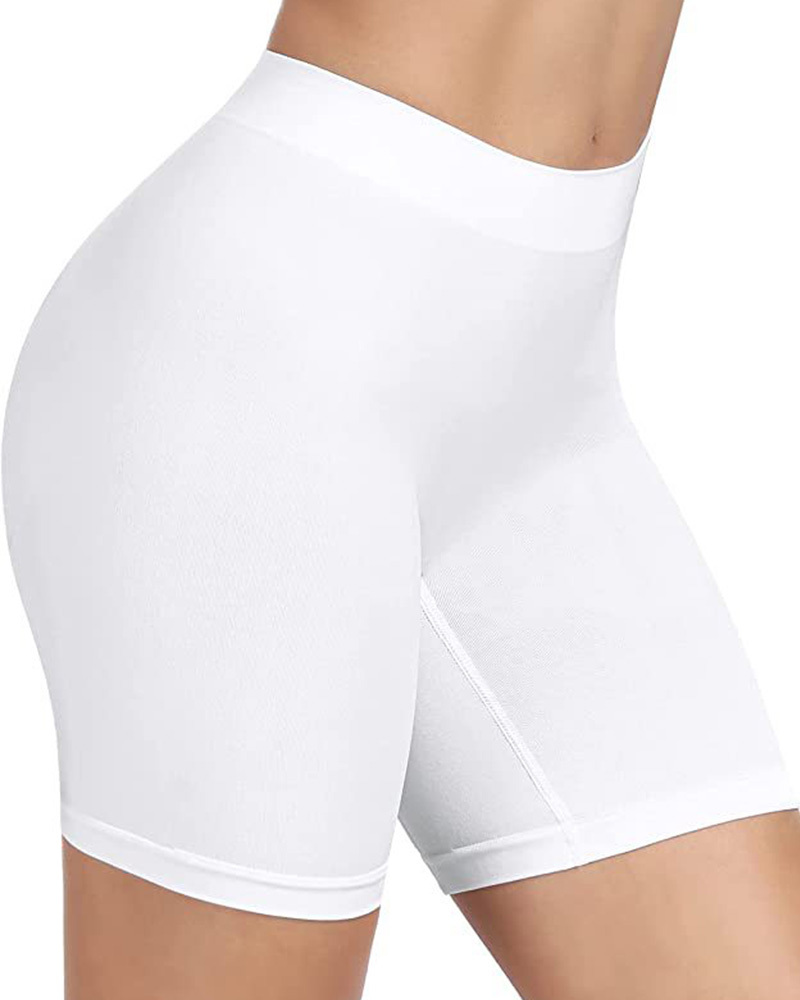 Three-Point High-Waisted Sports Nude Shapewear Shorts